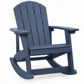 Donkerblauwe Adirondack-schommelstoel van HDPE, 96 x 79 x 101 cm