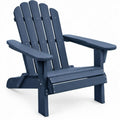 Donkerblauwe Adirondackstoel van HDPE, 83 x 79 x 93 cm
