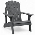 Zwarte Adirondackstoel van HDPE-kunststof, 79 x 83 x 92 cm